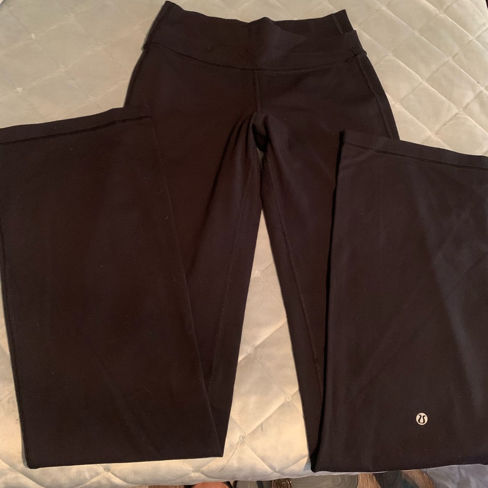 lululemon athletica Black Wide-Leg Flare Pants